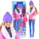 Jokomisiada Anlily Fashionable Doll in winter clothes + handbag ZA4302