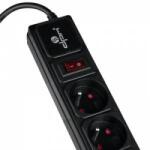 DPMSolid Surge protection looler 5-socket with/u 5m black FMP6150