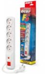 HSK Data Surge protector strip Acar F5 1.5m white