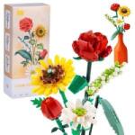 Jokomisiada Creative Building Blocks Bouquet of Colorful Flowers 568 pcs ZA5346