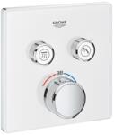 GROHE Grohtherm SmartControl termosztát falsík mögötti telepítéshez, 2 fogyasztóra fehér , króm (GR-29156LS0)