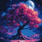 Ideyka Painting by numbers 40 x 40 cm KHO6384 Tree silhouette AP0096