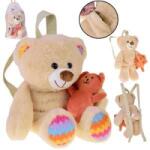 Jokomisiada Adorable Teddy Bear Backpack - Plush Backpack with Adjustable Straps ZA5683