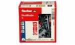 Fischer Gipskartondübel DUOBLADE S (hellgrau/rot, 20 Stück, mit Schraube)