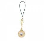 GUESS gucpmhgld phone strap heart diamond charm with rhinestones pendant