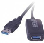 PremiumCord USB Cable PremiumCord USB-A - USB-A 5 m Black (ku3rep5)