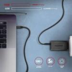 AXAGON BUCM32-CM15A USB-C Cable - USB-C 3.2 Gen 2, 1.5m, PD 100W, 5A, 4K HD, ALU, Braid, Black