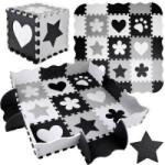 Jokomisiada Foam puzzle - Contrast baby mat SHAPES 120x120cm ZA4782