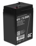 Green Cell Rechargeable battery AGM 6V 5Ah Maintenancefree for UPS ALARM