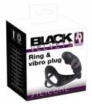 Black Velvets You2Toys Vibrating Silicone Plug & Ring Set, Black, 11.2 cm