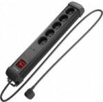 Lanberg Power strip Lanberg SP1 power strip 3m 5x 230V PL black