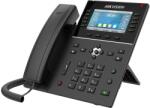 Hikvision Telefon SIP 20 linii HikVision DS-KP8200-HE1 ecran color 4.3 inch, 10 taste DSS, audio HD, capacitate 1000 apeluri, 2 porturi RJ-45 Gigabit 10/100/1000 Mbps, compatibil Asterisk/3CX/Avaya, port USB, a