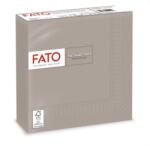 FATO Szalvéták, 1/4 hajtogatású, 33x33 cm, FATO "Smart Table", sötétszürke, 50 db