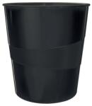 Leitz Szemeteskuka, 15 literes, LEITZ "Recycle", fekete