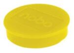 Nobo Mágnes, erős, 38 mm, 10 db, NOBO, sárga, 10 db