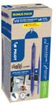 Pilot Roller, 0, 35 mm, radírozható, nyomómechanizmussal, PILOT "Frixion Clicker, bónuszcsomag", kék + utántöltő, 24 db