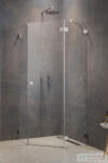 Radaway Essenza Pro 8 PTJ 100x100J szögletes zuhanykabin, jobbos, szálcsiszolt króm 10530000-91-01R+10530300-01-01 (10530000-91-01R_10530300-01-01)