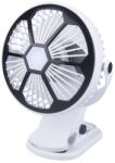 VG Kompakt akkus USB-c asztali ventilátor, csíptethető, 19 x 14 cm (16034)