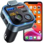 Retoo FM transzmitter, iOS és Android bluetooth 5.0 kompatibilis, RGB világítás, autós töltő, 2x usb, RT (E674)