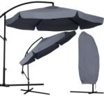 STERNHOFF Függő Gémes Kitekerhető Napernyő, 3, 5 m, szürke, takaróponyvával, 230g/m2 (SDH081-GREY)