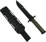 Depox Cutit de vanatoare DEPOX®, Jungle Helper, negru, 34.5 cm, teaca inclusa (0434)
