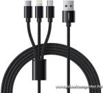 VEGER V303 3 az 1-ben USB kábel - USB-C / Lightning / Micro USB, 1, 2 m (6970453555935)
