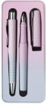 Faber-Castell Set cadou stilou+pix Faber-Castell Poly Ball Flow Edition roz-bleu (FC241054)
