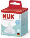 Nuk Pm Tetina Silicon 3+ Flux M 2buc (4008600445579)