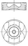 MAHLE dugattyú MAHLE 001 PI 00177 000 for MERCEDES-BENZ (001 PI 00177 000)