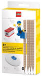 LEGO® Grafitceruza szett, HB, hegyezővel, radírral, mini figurával, LEGO (53708) - iroszer24