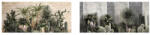 AdTrend Set 2 tablouri decorative olegrafie pe panza Plante Exotice 100 x 50 cm (107453)