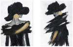 AdTrend Set 2 tablouri decorative olegrafie pe panza Women 50 x 70 cm (107454)