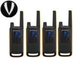 PNI Kit Statie radio PMR portabila Motorola TALKABOUT T82 Extreme Quad set cu 4 buc + Cadou Sticky Pad Cav (PNI-T82E4-SPC) Statii radio