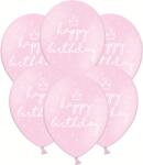 PartyDeco Розови балони - Честит рожден ден 50 бр