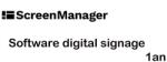 ScreenManager Software digital signage Enterprise SCREENMANAGER 1 an (SOFT-ScreenManager-1)