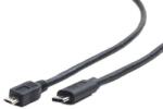 Gembird Cablu USB2.0 B micro mufa USB type C mufa 1.8m negru GEMBIRD CCP-USB2-MBMCM-6 (CCP-USB2-MBMCM-6)