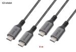 Infobit Cablu USB4 type C to C, Infobit iCable-U4-CC2040, 20Gbps, E-Marker, 4m (iCable-U4-CC2040)