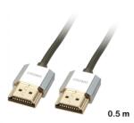 Lindy Cablu HDMI de mare vitezÄ cu Ethernet, 0.5 m, Lindy, CROMO Slim 41670 (41670)