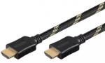 Goobay Cablu Hdmi 1.5m 2.0v Ethernet 3D manta bumbac Goobay (63805) - drumix