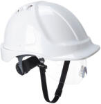 Portwest endurance visor pw55 / Вентилирана каска с визьор - бяла (pw55whr)