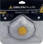 Delta Plus Респиратор delta m2fp2vw / ffp2, с клапан, защита от органични пари, 2 броя в опаковка - бял, регулируем (m2fp2vw)