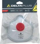 Delta Plus Респиратор delta m2fp3v / ffp3, с клапан, 2 броя в опаковка - бял (m2fp3v)