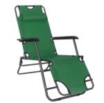 Sersimo Sezlong pliabil Sersimo GC5 Zero Gravity, reglabil, verde, 80x60x153 cm (GC-0005)