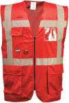 Portwest iona hi-vis executive f476 / Жилетка със светлоотразителни ленти - червена l (f476rerl)