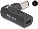 Delock Laptop cablu încărcător adapter USB Type-C mamă - HP 7.4 x 5.0 mm apa 90° grade curbat (60005)