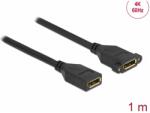 Delock DisplayPort 1.2/1.2a Conector Negru 1m 87100 (87100)
