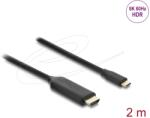 Delock USB Type-C HDMI Kábel 8K 60Hz 2m 80599 DL80599 (DL80599)