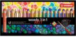 STABILO Színes ceruza készlet kerek vastag Woody ARTY 3in1 18 különböző szín