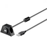 PremiumCord USB Hosszabbító Fekete 3m KU2DOCK3 (KU2DOCK3)