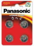 Panasonic CR2025 3V gombelem (CR) 4db